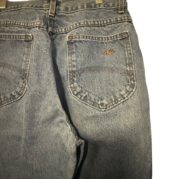 chic Denim - Vintage Chic 80’s Relaxed “Mom” Fit Denim Jeans Stone/Acid Wash, size 12 petite
